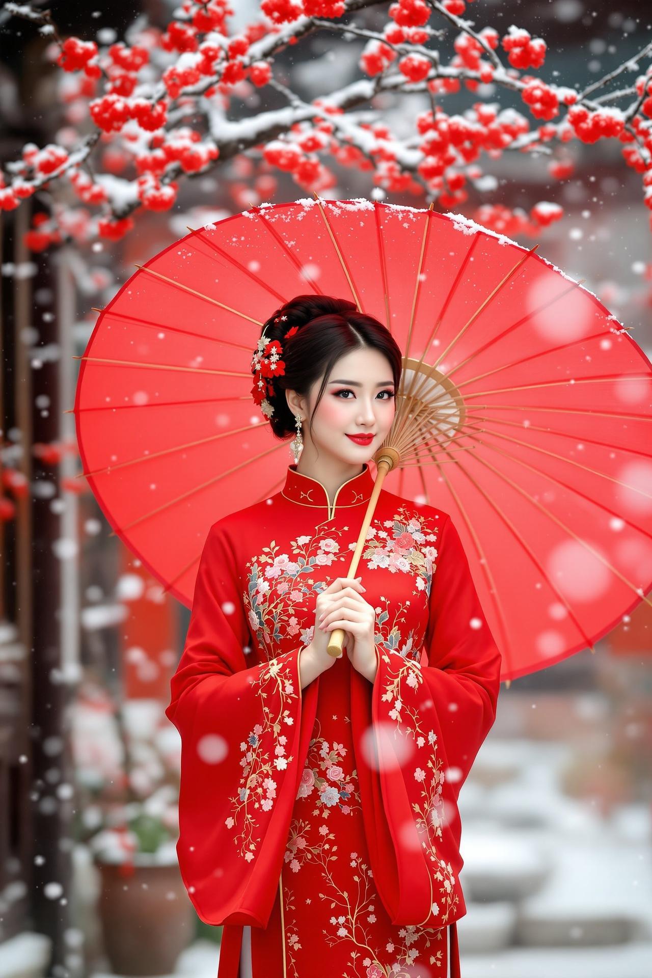 汉服少女·雪中红梅 - 汉服少女 - 福利写真唯美写真作品